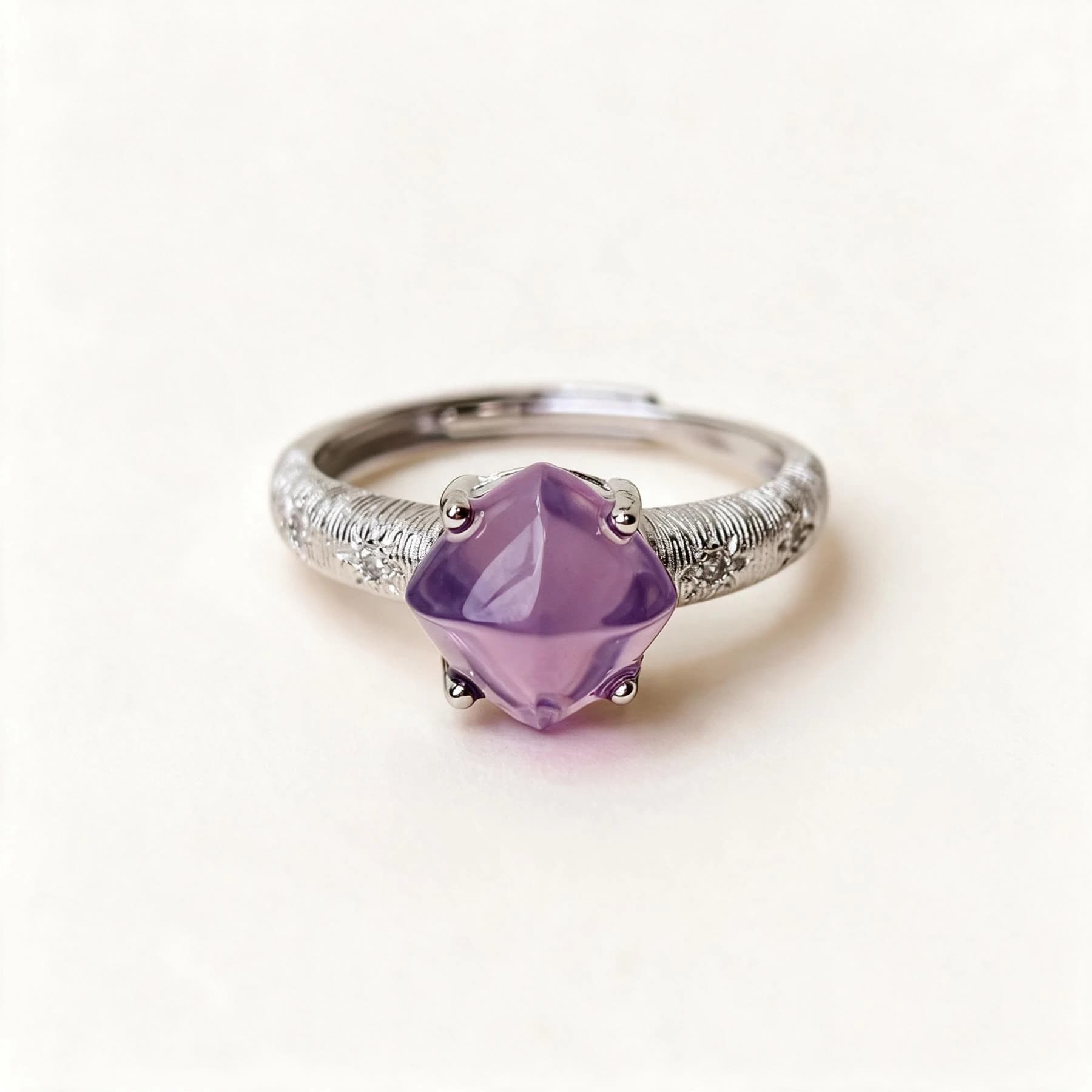 Purple Chalcedony Adjustable Ring — view 1 of 4
