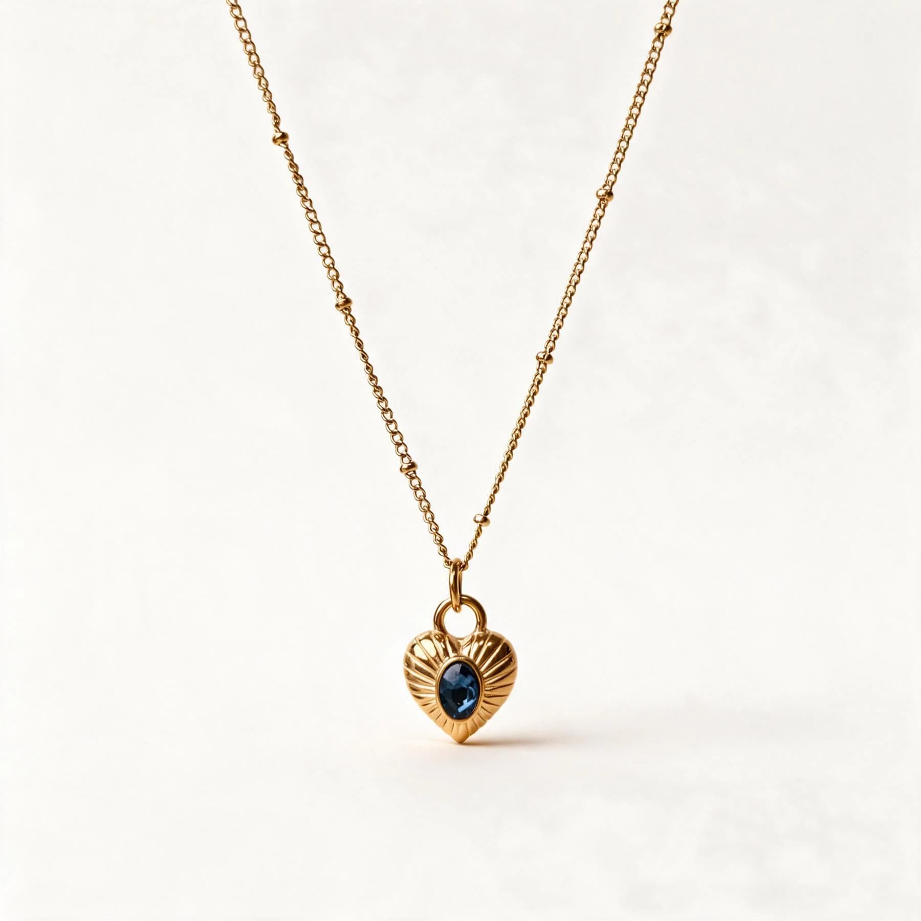 18K Gold Heart Charm Necklace — view 1 of 4