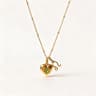 18K Gold Leo Birthstone Necklace