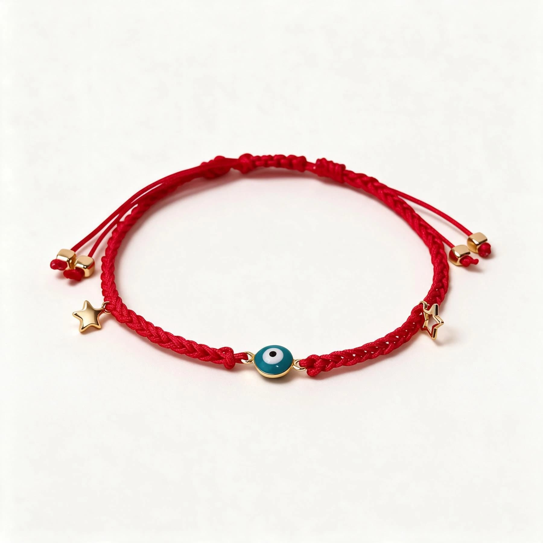 14K Gold Plated Evil Eye Red String Bracelet — view 1 of 4