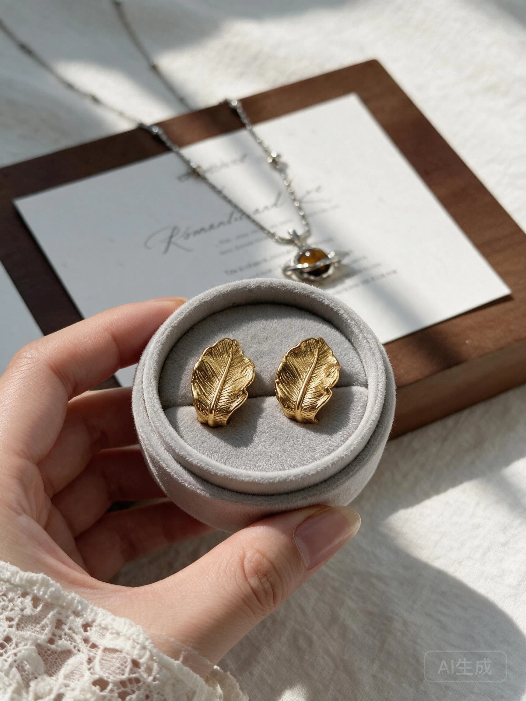 Clear quartz necklace