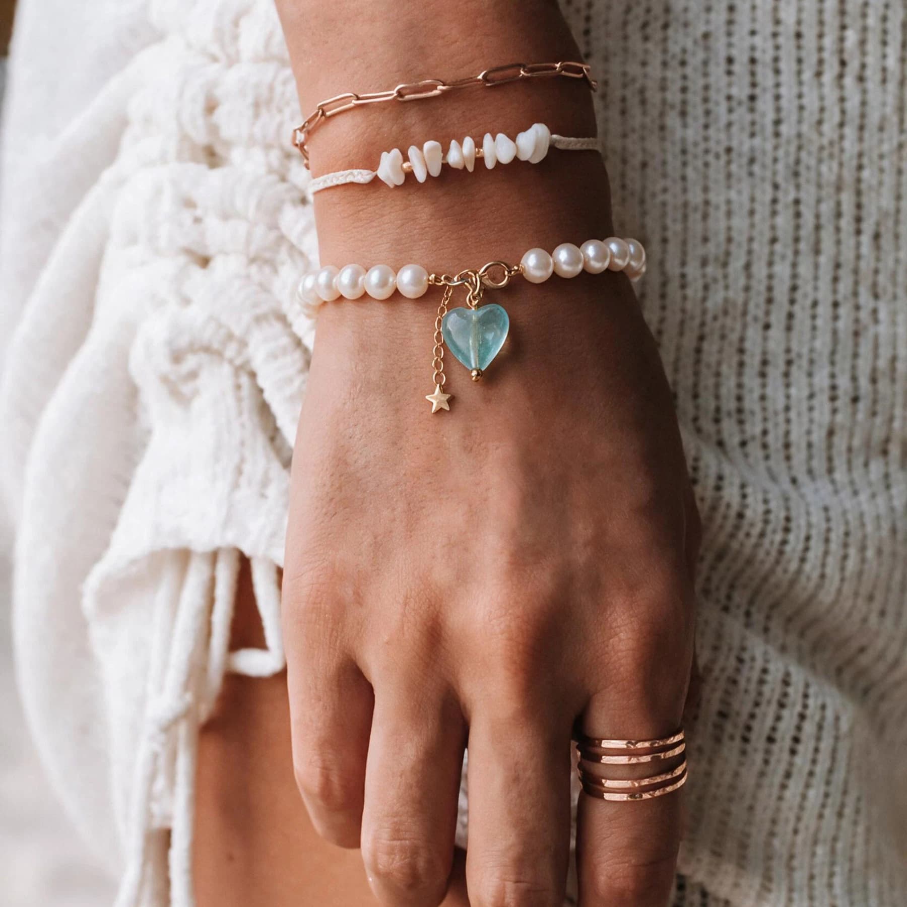 Freshwater Pearl 14K Gold Plated Bracelet — view 3 of 4