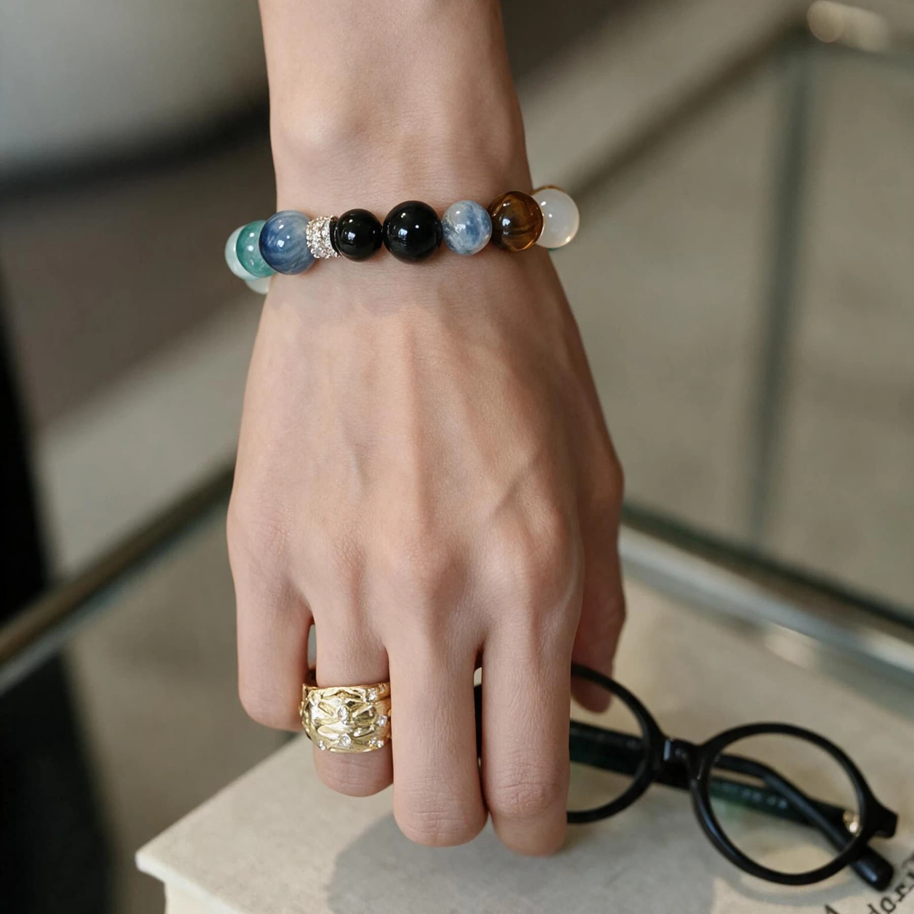 Multi-Crystal Elemental Bracelet — view 2 of 4