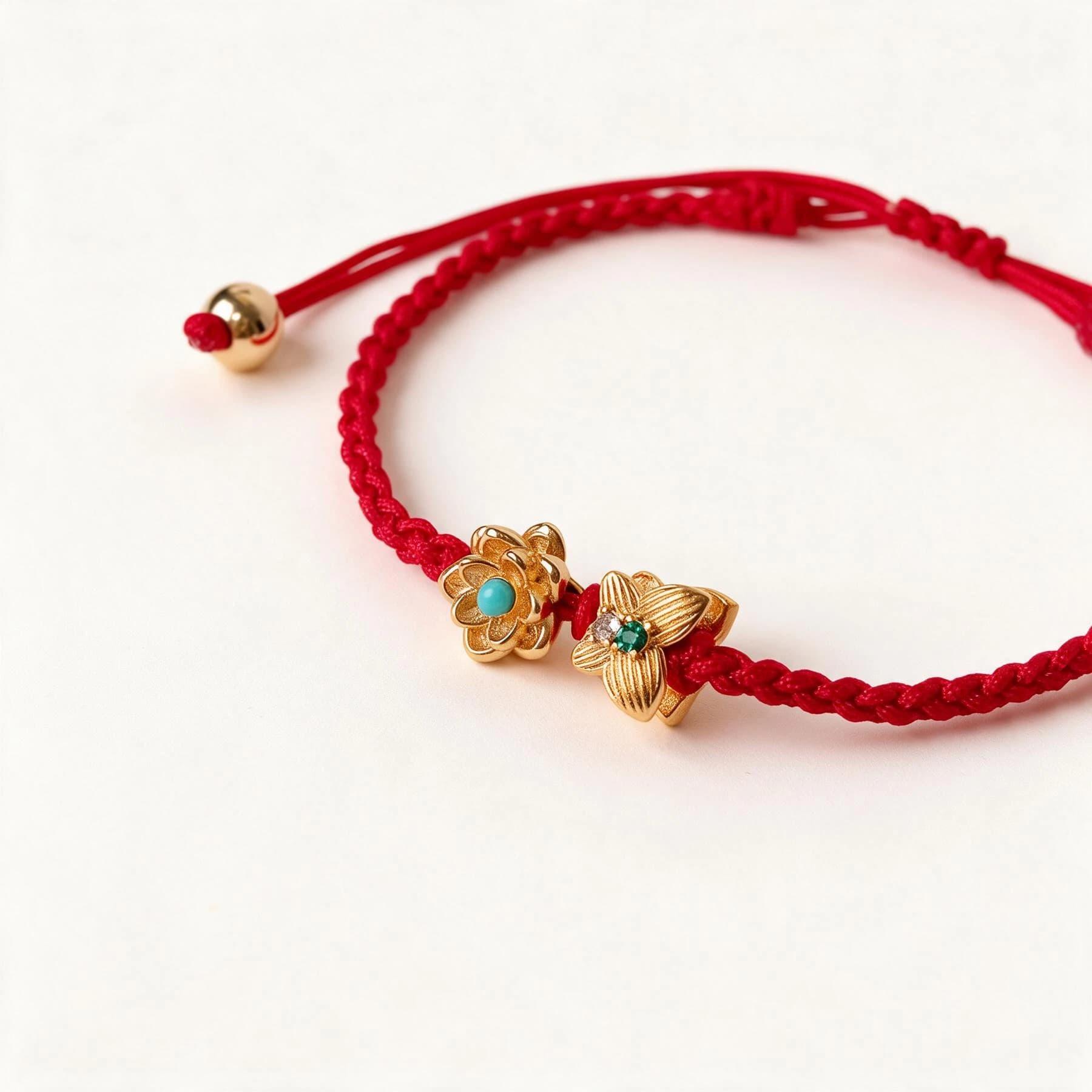 Red Cord 24K Gold Plated Copper Bracelet — view 5 of 5