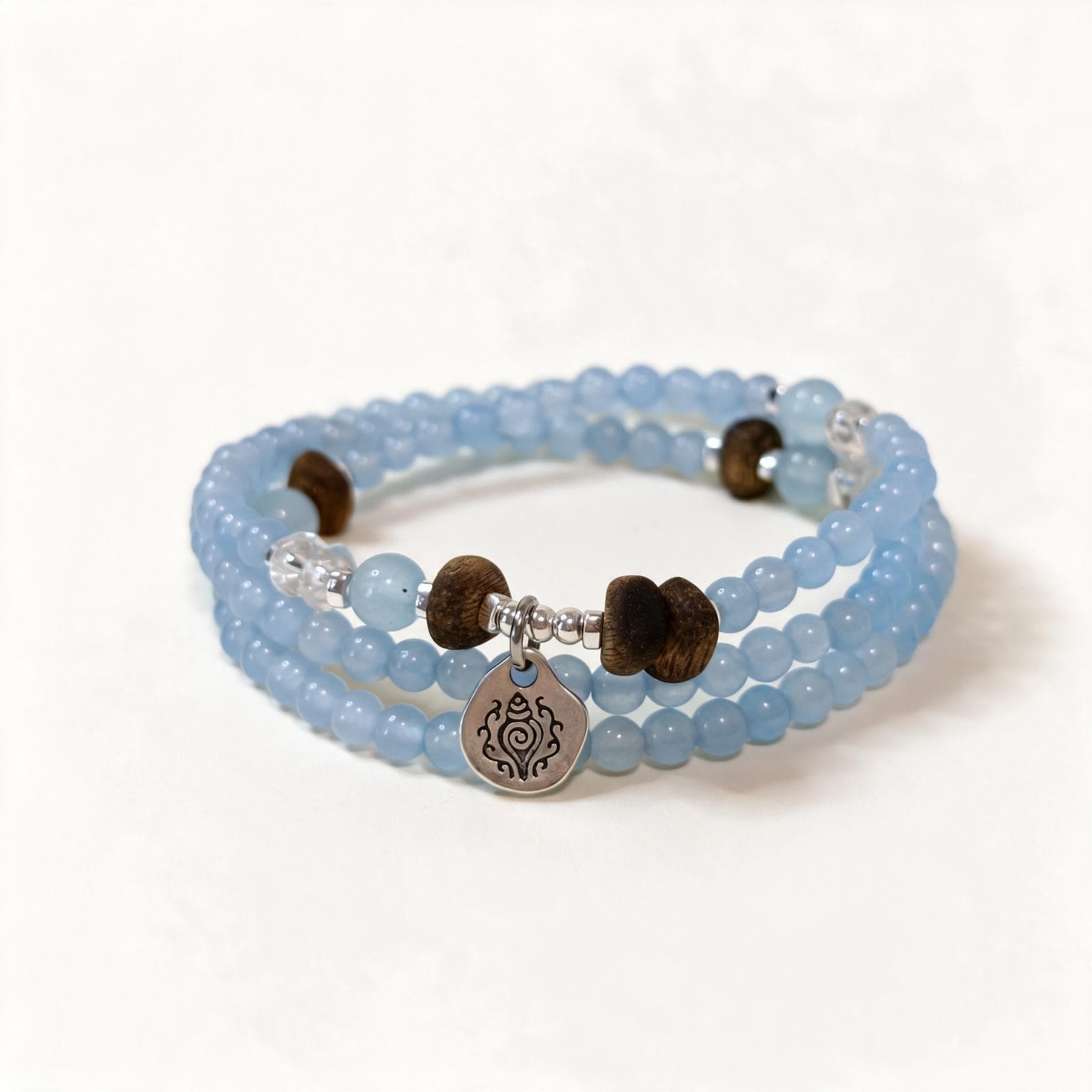 Blue Chalcedony Wrap Charm Bracelet — view 1 of 4