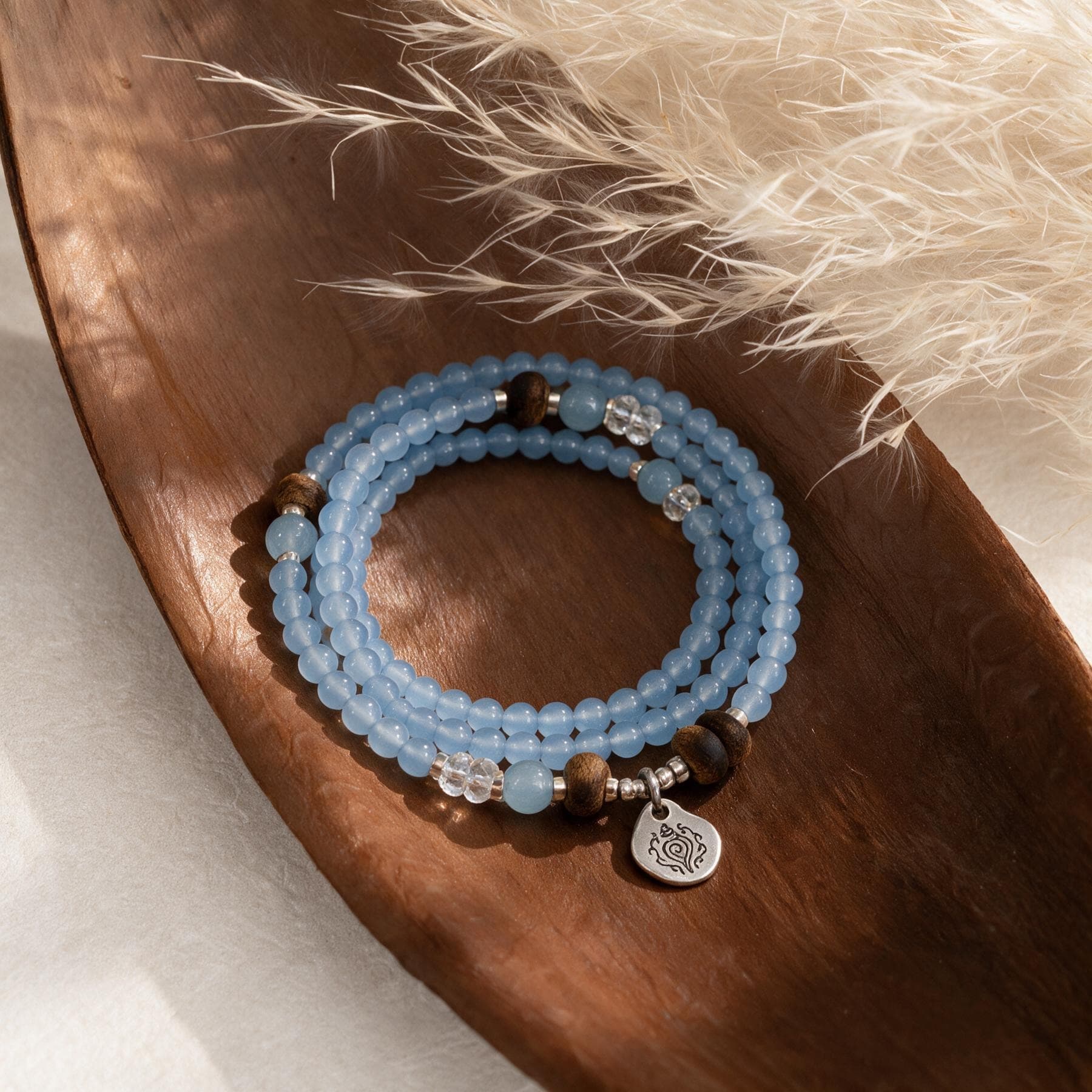 Blue Chalcedony Wrap Charm Bracelet — view 4 of 4
