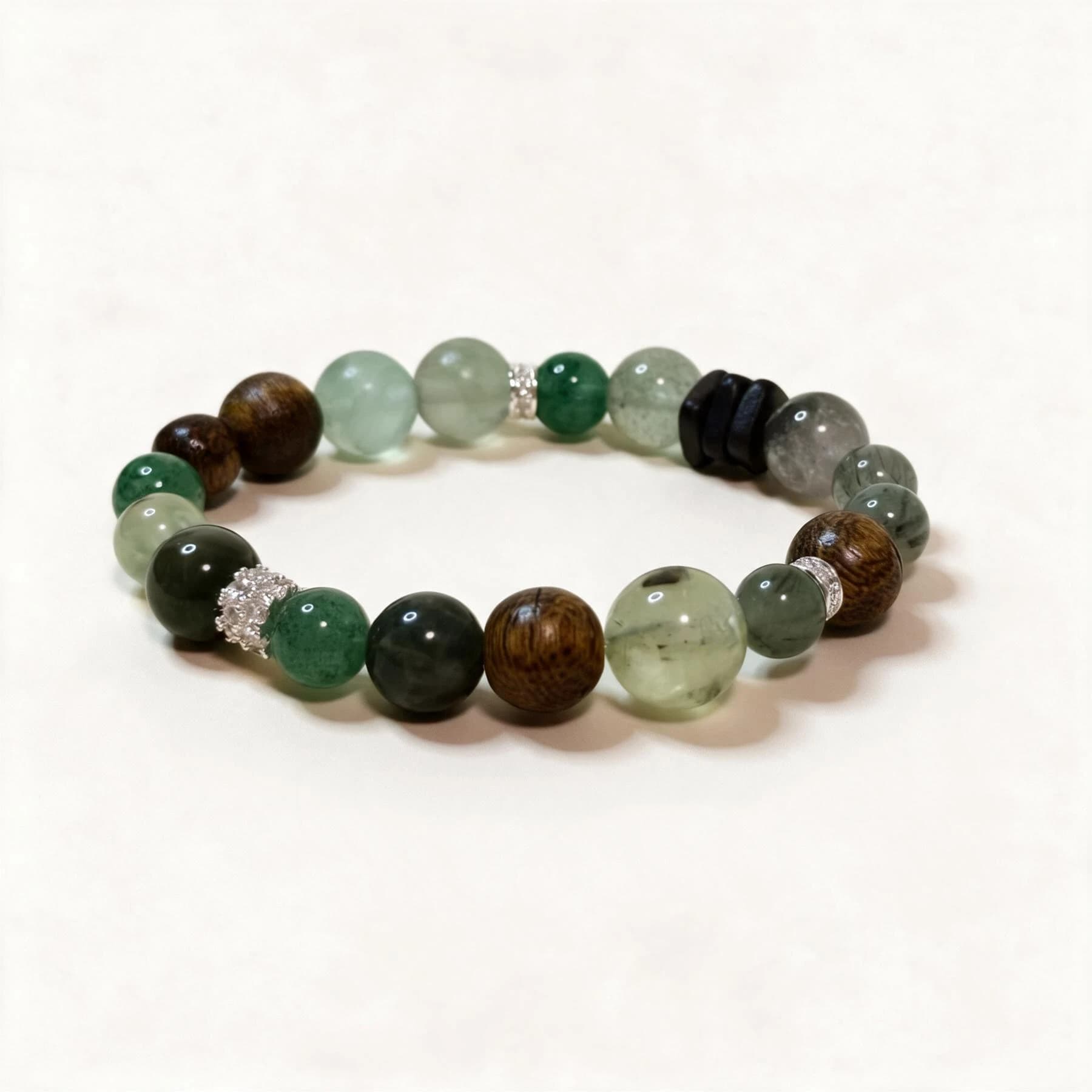 Agarwood Obsidian Beaded Bracelet — view 1 of 4