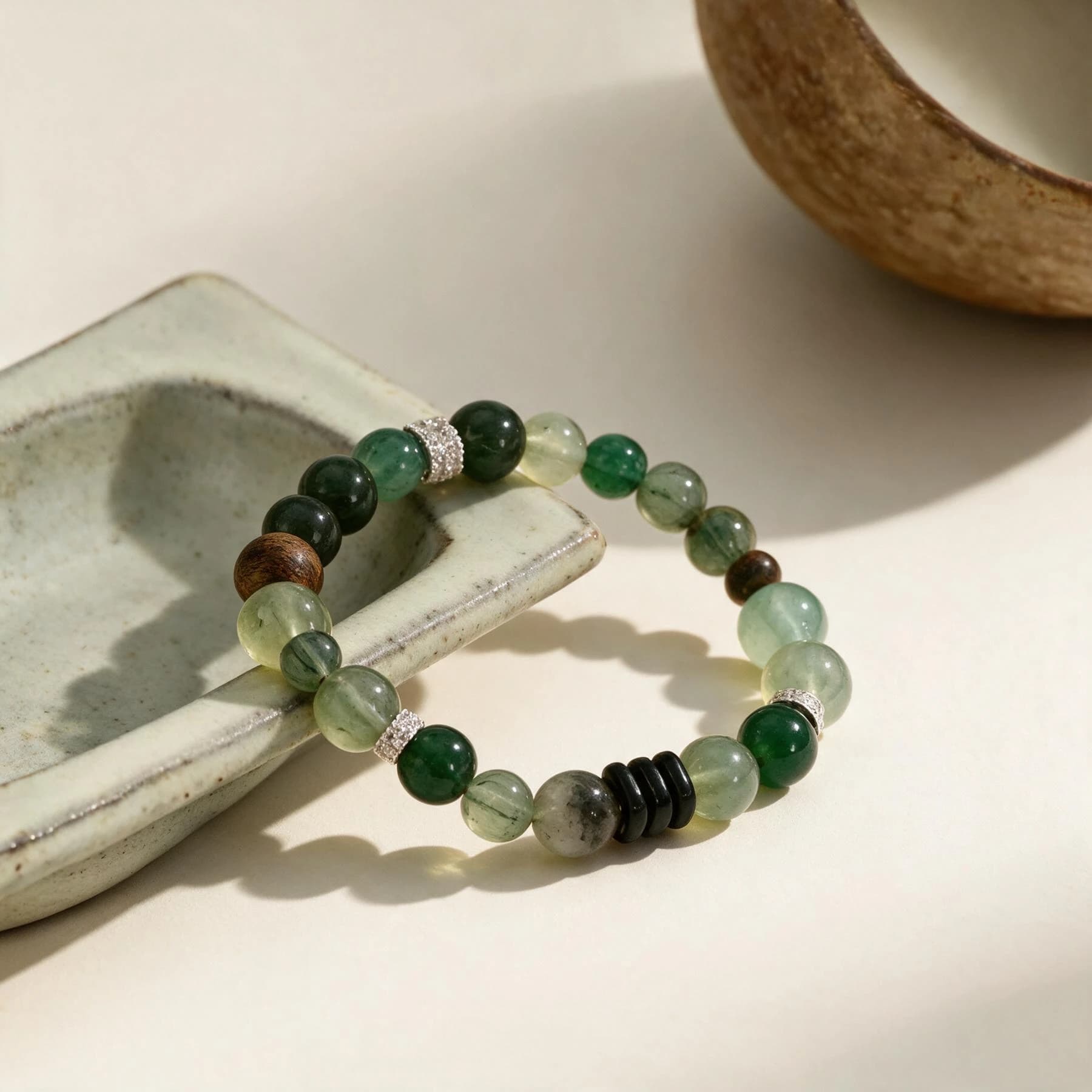 Agarwood Obsidian Beaded Bracelet — view 4 of 4