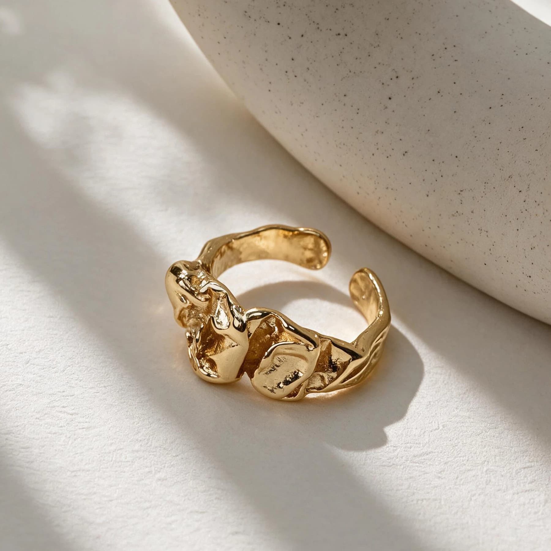 Molten Gold Open Ring — view 4 of 4