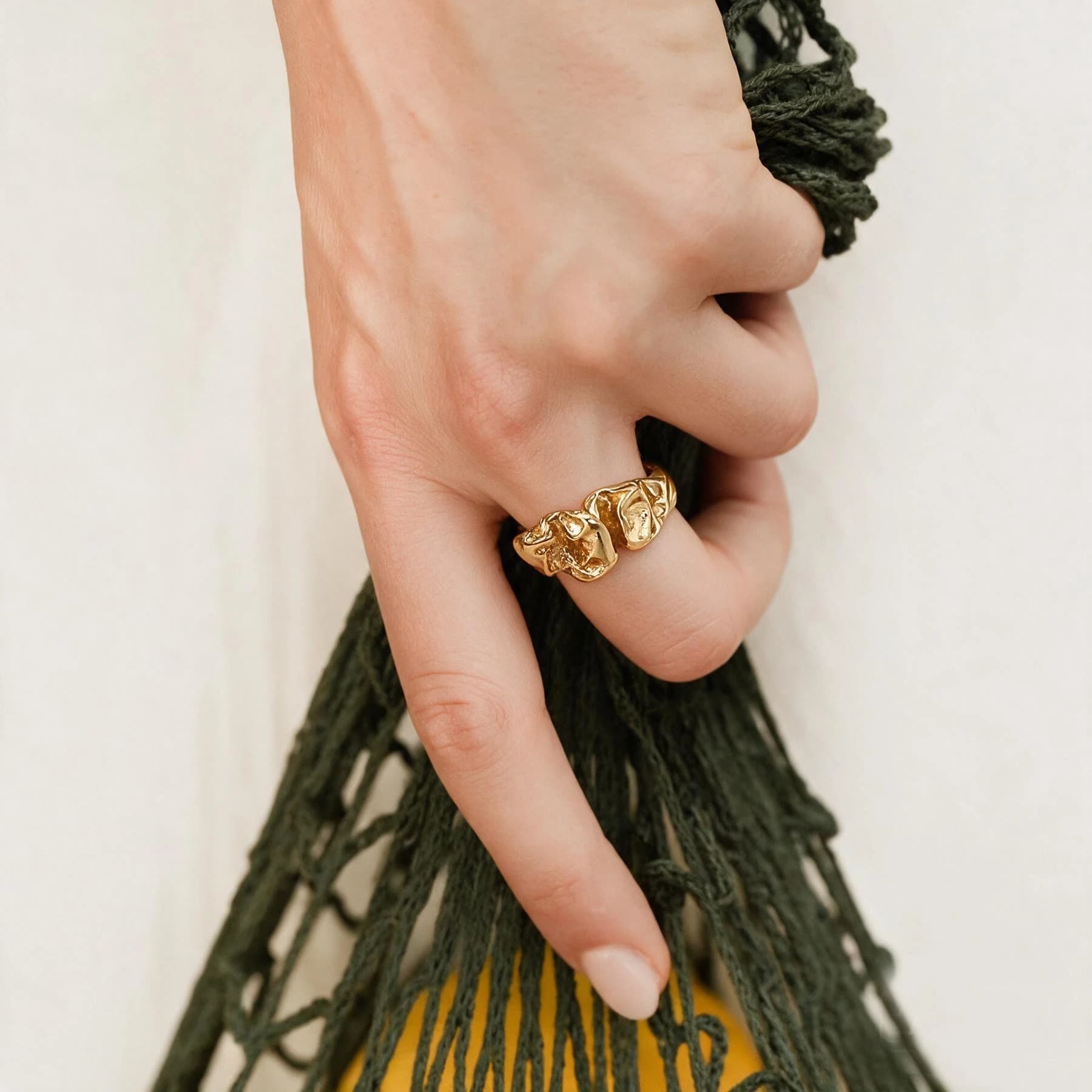 Molten Gold Open Ring — view 2 of 4