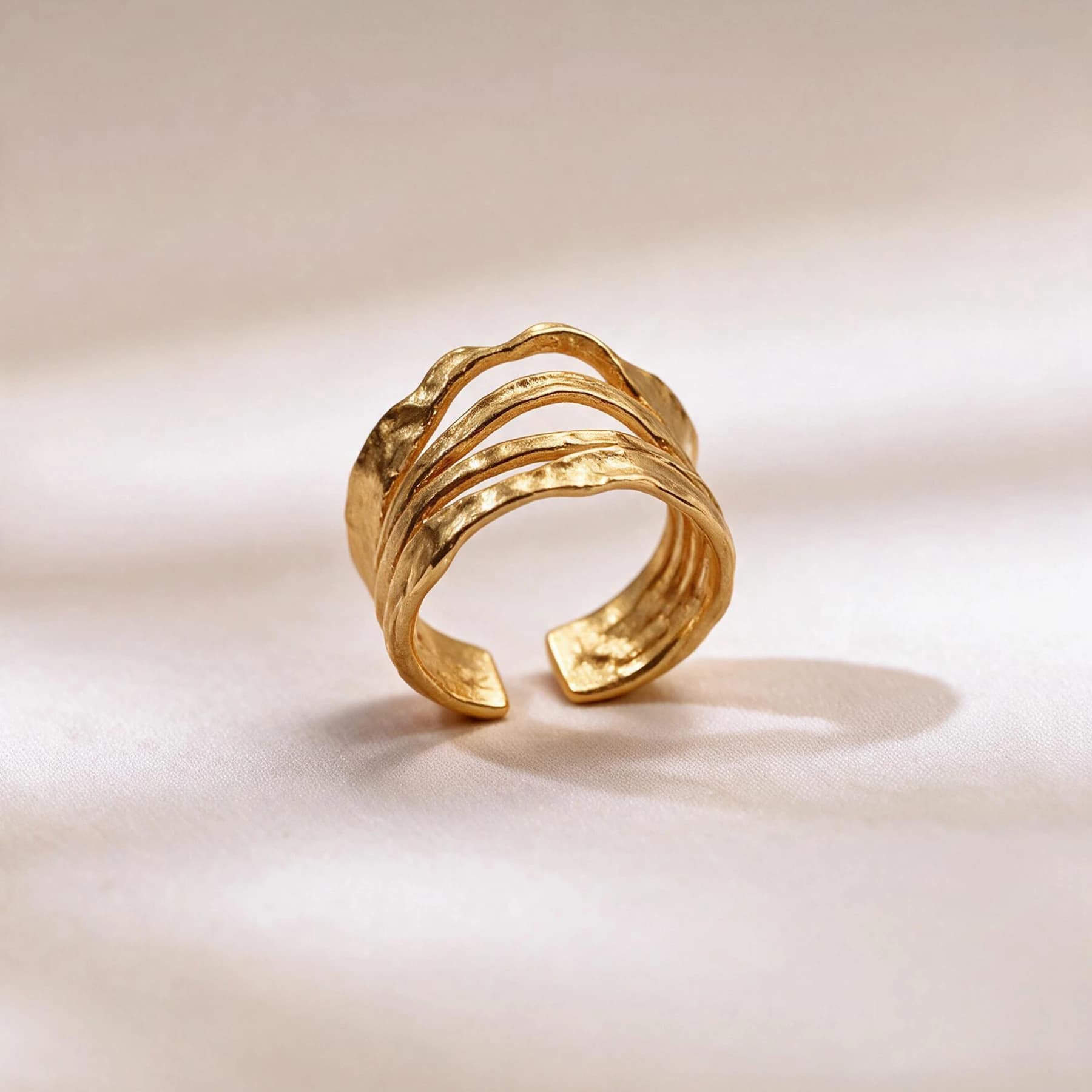 Molten Gold Open Wrap Ring — view 4 of 4