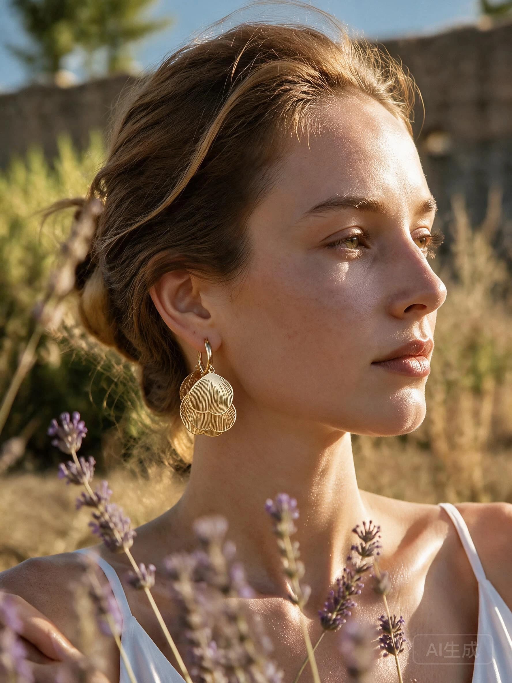 Layered Feather Hoop Earrings — view 5 of 5