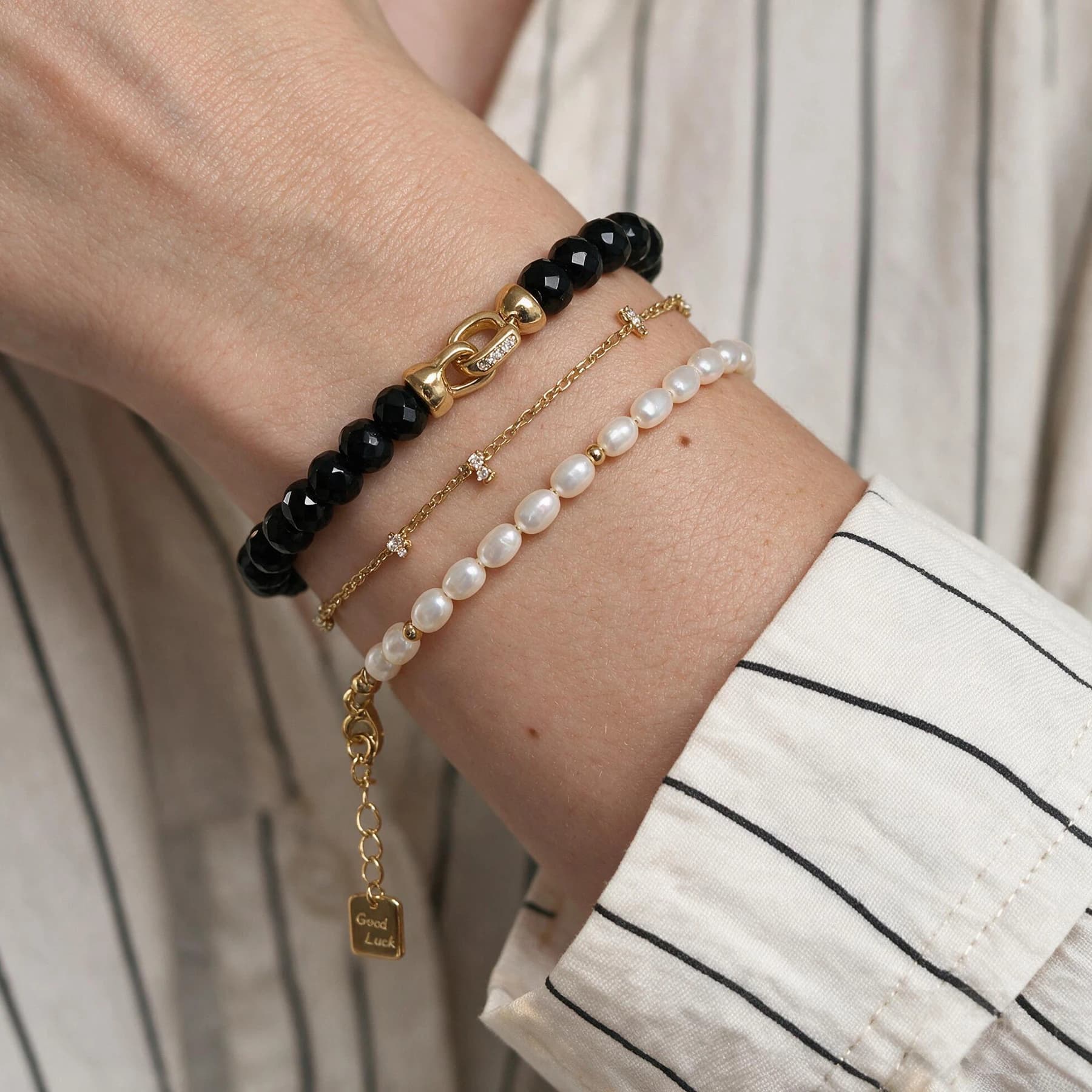 Freshwater Pearl Charm Bracelet — view 3 of 5