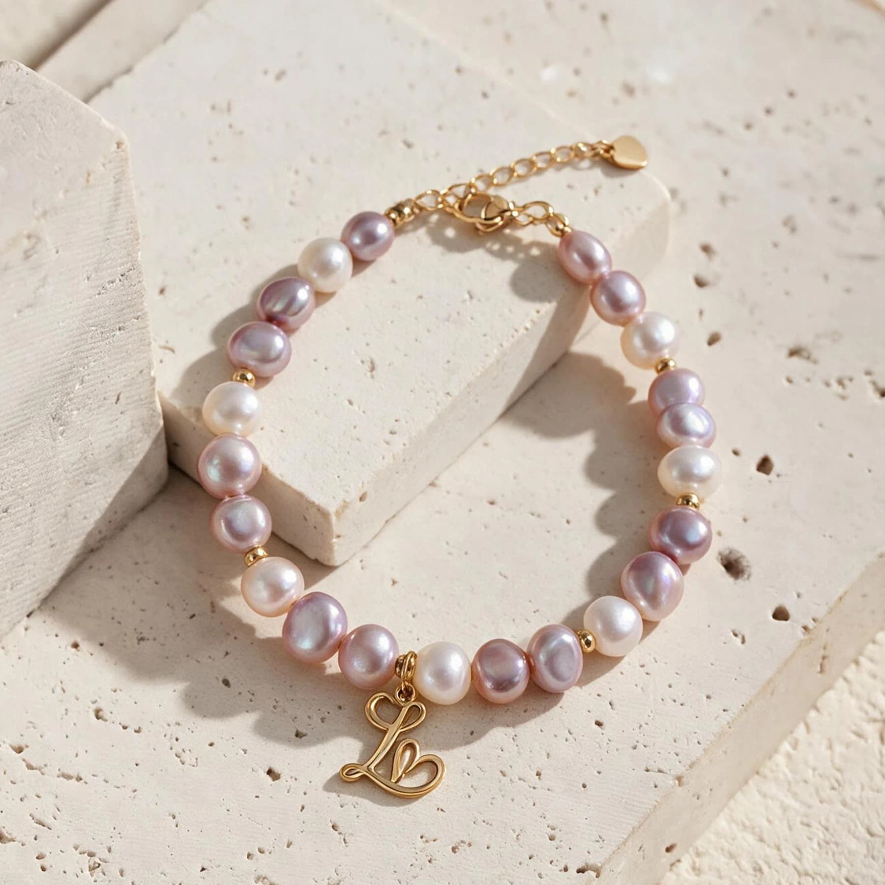 Baroque Freshwater Pearl Charm Bracelet — view 4 of 5