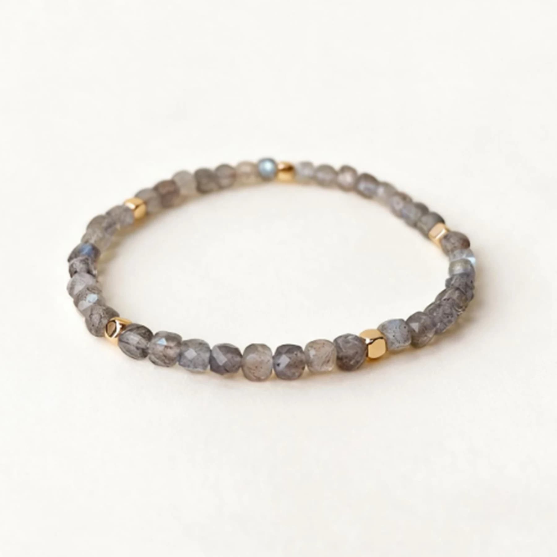 Grey Moonstone Gold Accent Bracelet — view 1 of 5