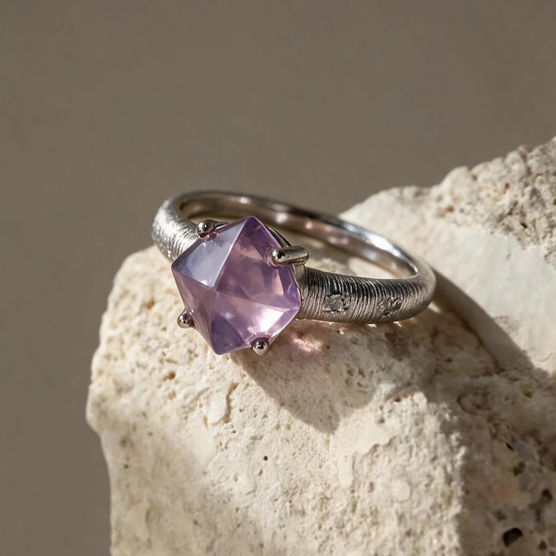 Purple Chalcedony Adjustable Ring — view 4 of 4
