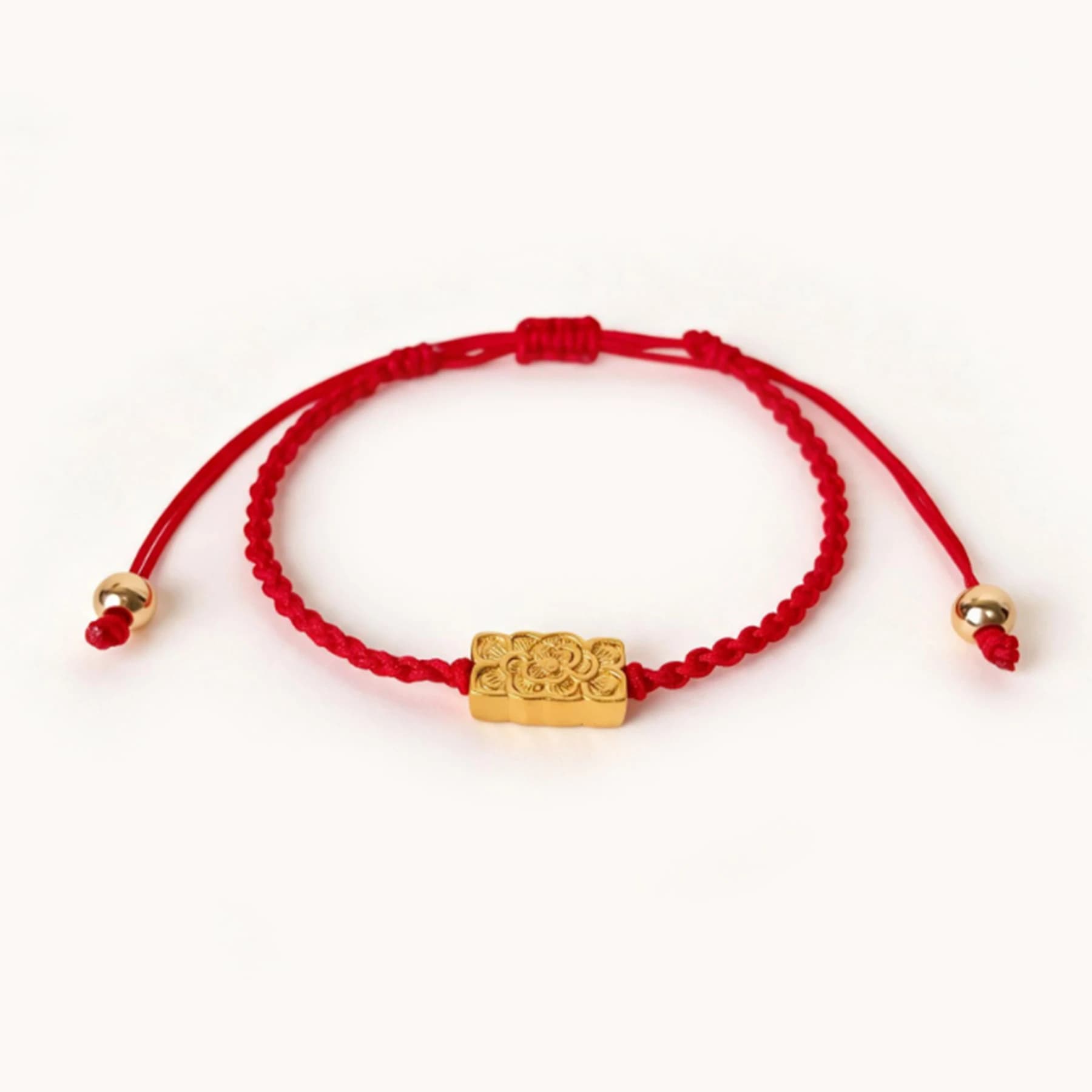 Lotus Charm Red String Bracelet — view 1 of 5